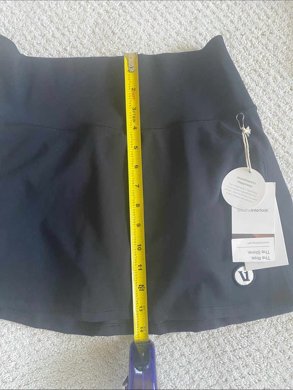 Vuori Volley Black Athletic Skirt Skort, S - Picture 6 of 6